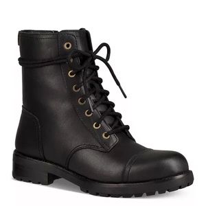 Ugg leather shearling lined boots